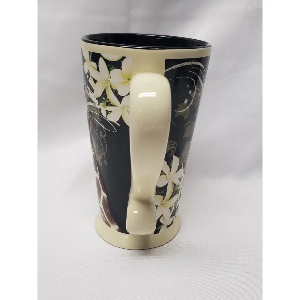 Busch Gardens Large Giraffe Glass Coffee Mug Theme Park Souvenir Cup